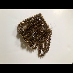 Beautiful Amber Crystal Multi-Strand Bracelet 🎇